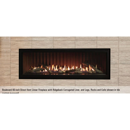American Hearth Empire Boulevard Direct Vent 60" Fireplace with Multi-Function Remote
