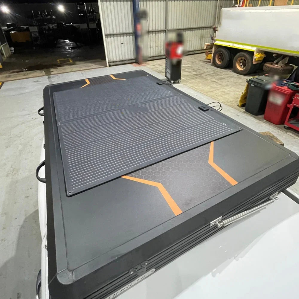 Lensun 300W(2x150w) Flexible Solar Panel Roof Tent Mounted