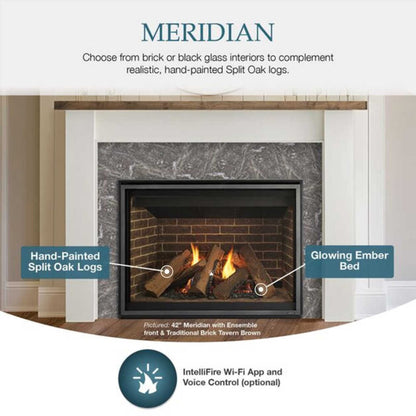 Majestic Meridian 36" Direct Vent Fireplace [MER36N/L] (SAK36135)