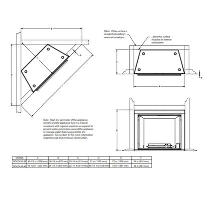 Majestic Courtyard 55K BTU 36" Traditional Outdoor Gas Fireplace (No Refractory) [ODCOUG-36NR] (SAK74218)
