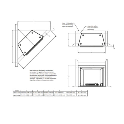 Majestic Courtyard 55K BTU 42" Traditional Outdoor Natural Gas Fireplace (No Refractory) [ODCOUG-42NR] (SAK45318)