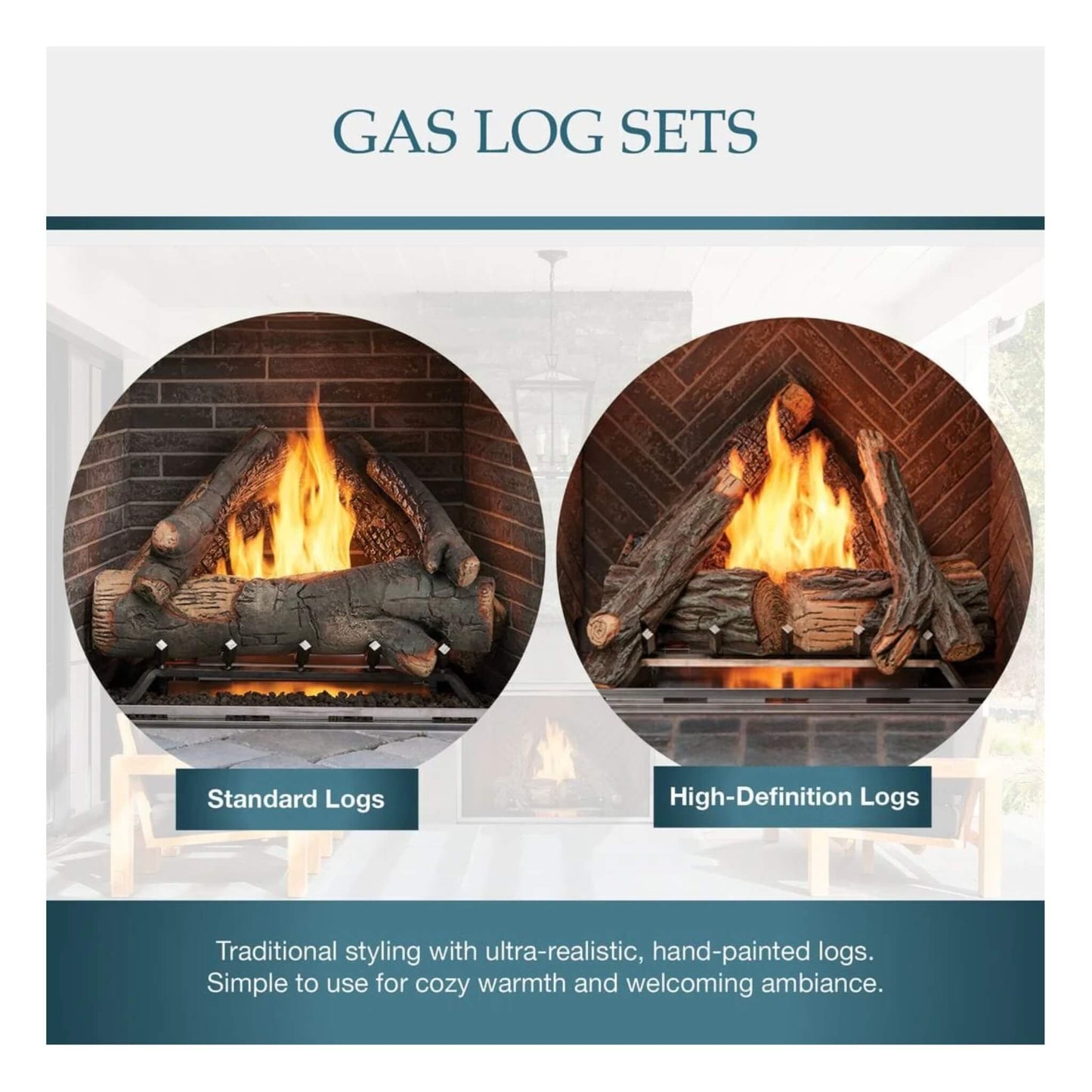 Majestic Courtyard 55K BTU 36" Traditional Outdoor Gas Fireplace (No Refractory) [ODCOUG-36NR] (SAK74218)