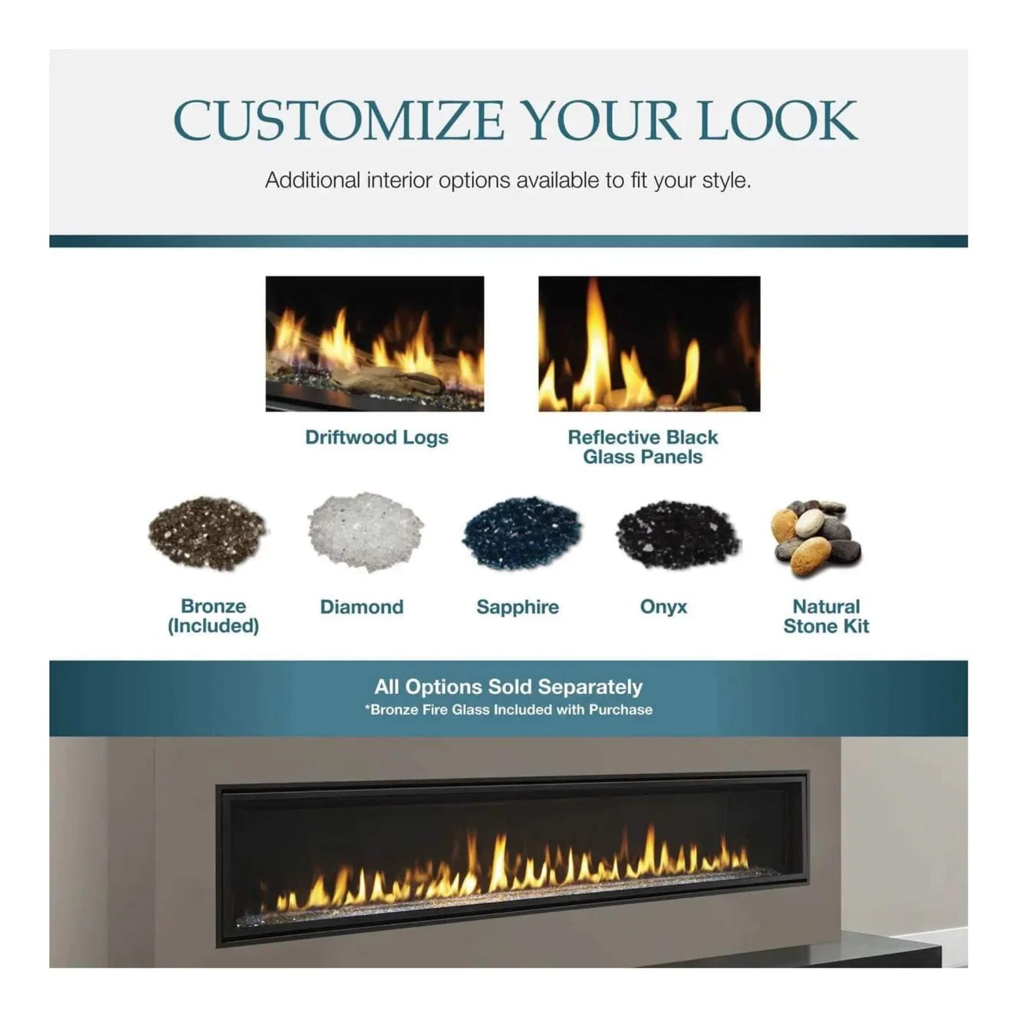 Majestic Echelon II 48" See-Through Direct Vent Fireplace [ECHEL48STIN-C] (SAK69284)