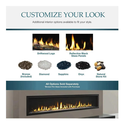 Majestic Echelon II 48" See-Through Direct Vent Fireplace [ECHEL48STIN-C] (SAK69284)