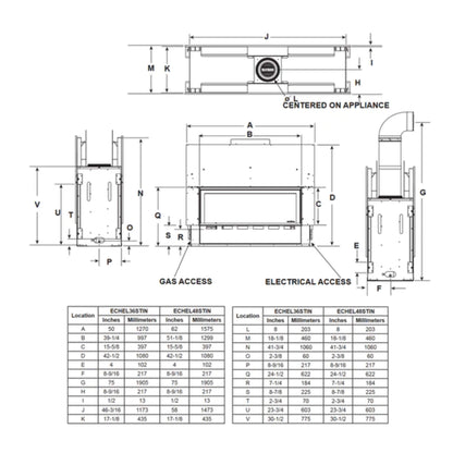 Majestic Echelon II 48" See-Through Direct Vent Fireplace [ECHEL48STIN-C] (SAK69284)