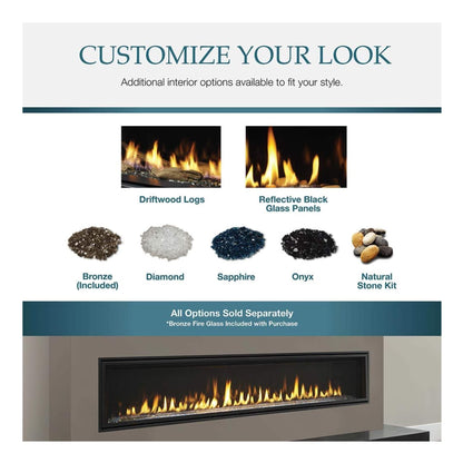 Majestic Echelon II 60" Linear Direct Vent Fireplace [ECHEL60IN-C] (SAK57214)