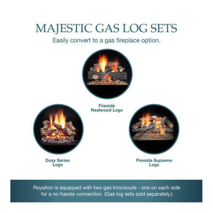 Majestic Royalton 42" Wood Burning Fireplace With Invisible Smoke Shield [BE42] (SAK14346)