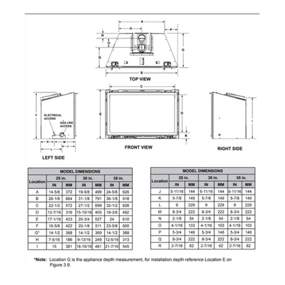 Majestic Trilliant 35" Direct Vent Gas Fireplace Insert [TRILLIANT35IN] (SAK63247)