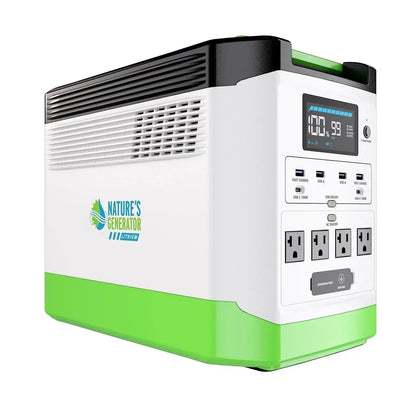 Nature's Generator Lithium 1800 Solar Generator and Transfer Switch