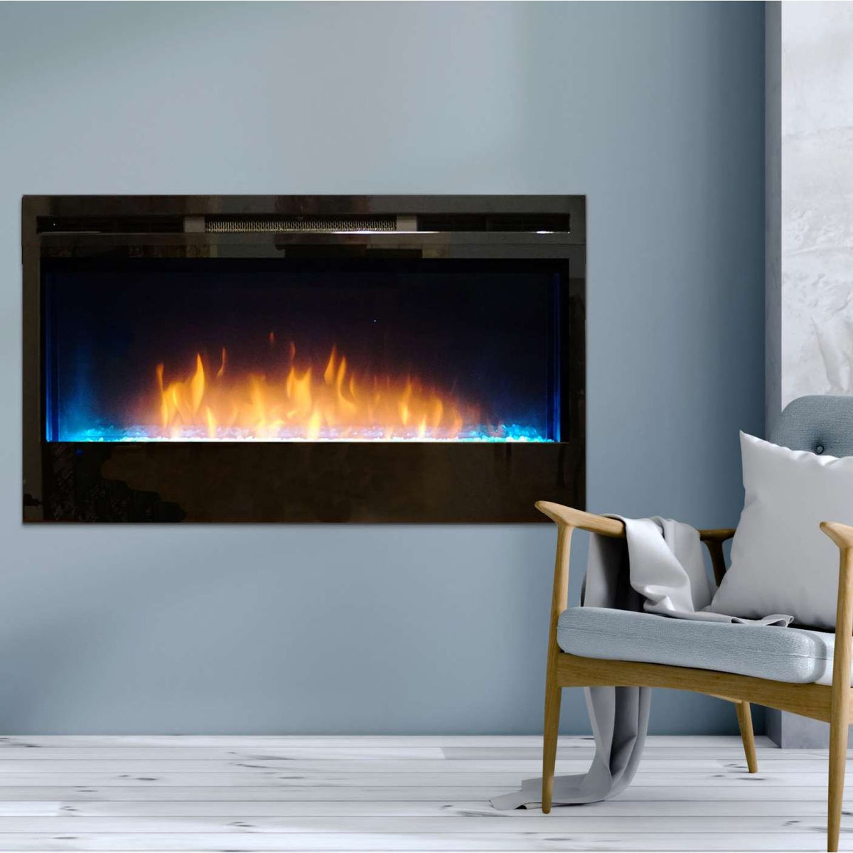 American Hearth Empire Nexfire Linear 34" Electric Fireplace