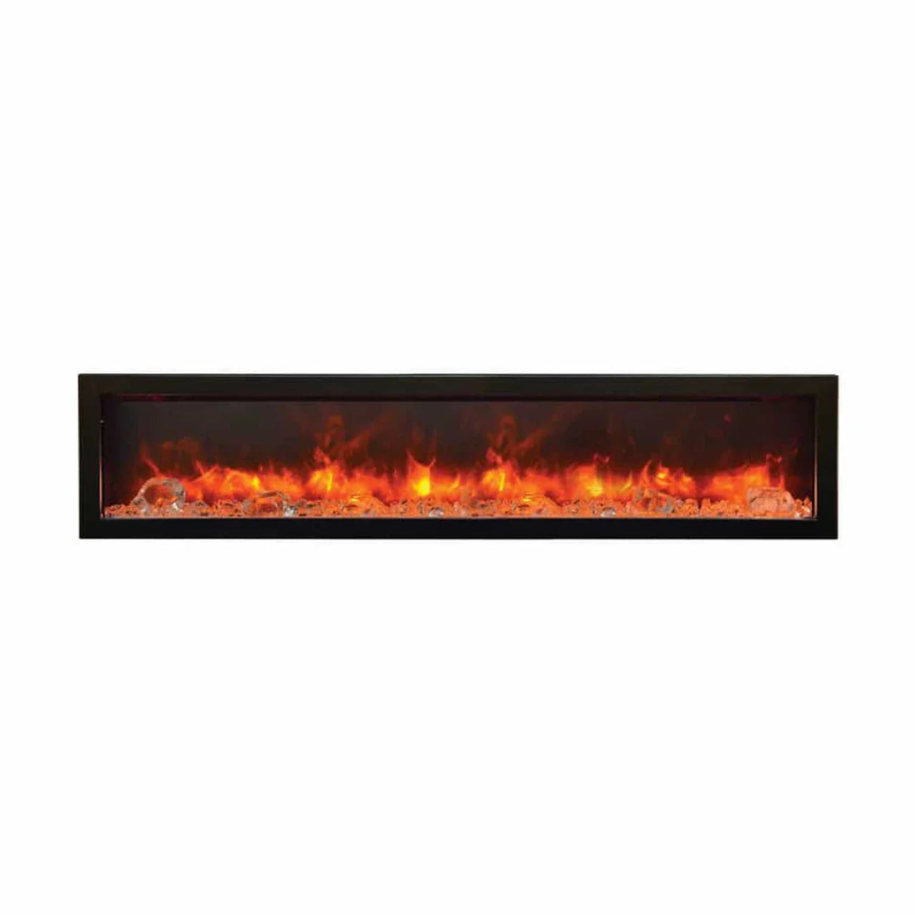Amantii 88 Inch Panorama Slim BI-88-SLIM-OD Linear Indoor or Outdoor Electric Fireplace