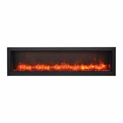 Amantii BI 60” SLIM Panorama Indoor/Outdoor Electric Fireplace with Remote