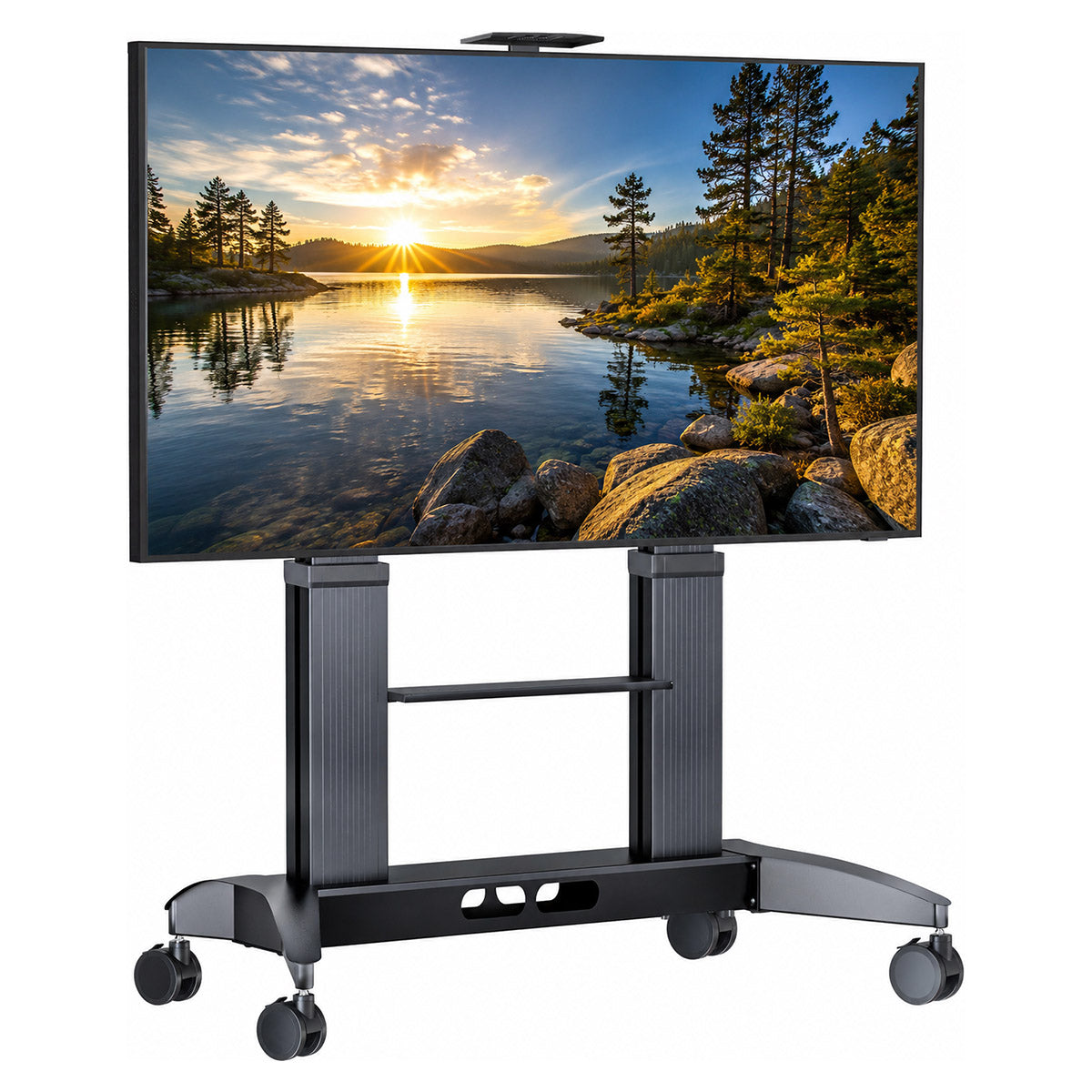 Mirage Vision Outdoor Rolling (portable) TV Stand/Locking Wheels X-Large - 100" Max TV 300 lbs Capacity