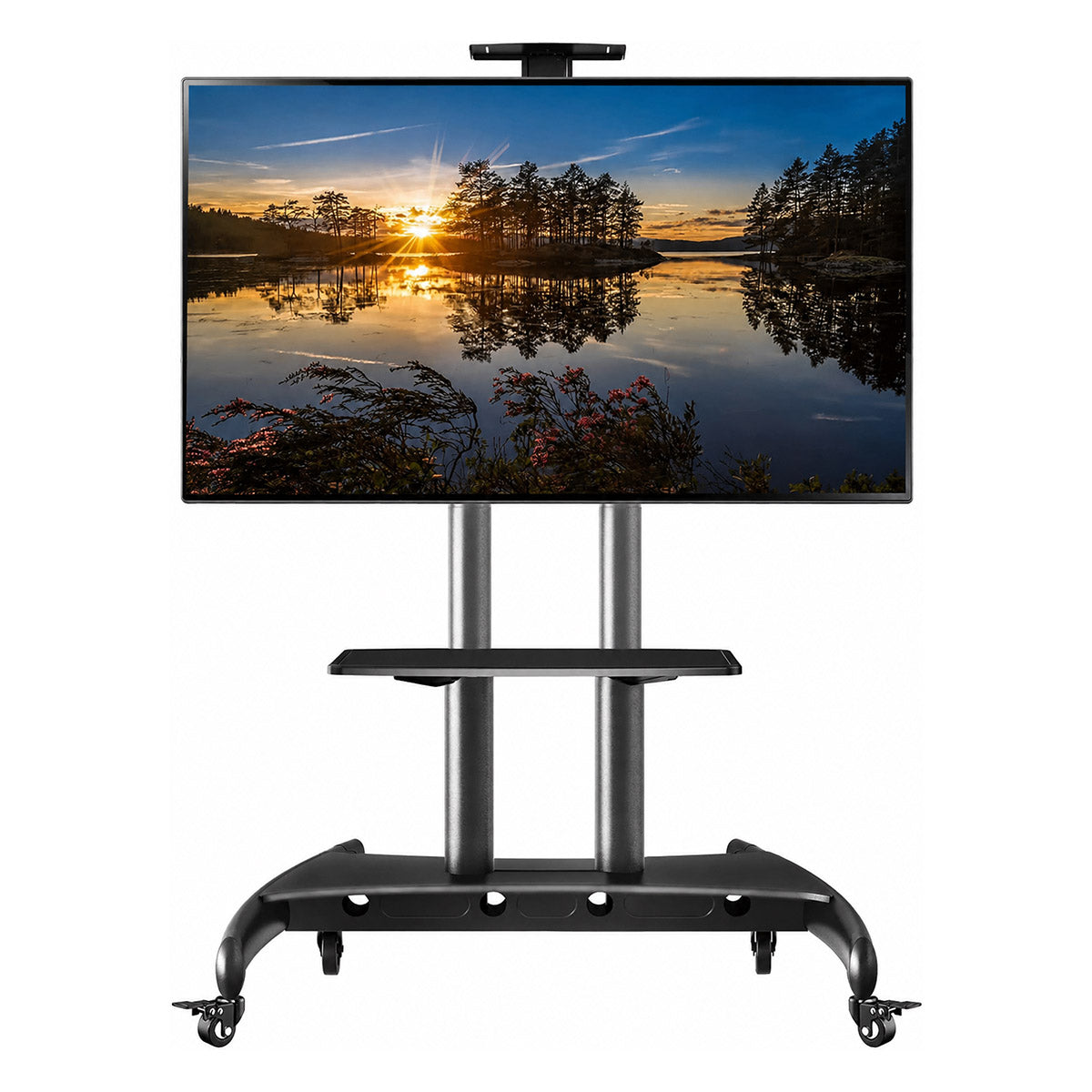 Mirage Vision Outdoor Rolling (portable) TV Stand/Locking Wheels Large - 75" Max TV 200 lbs Capacity