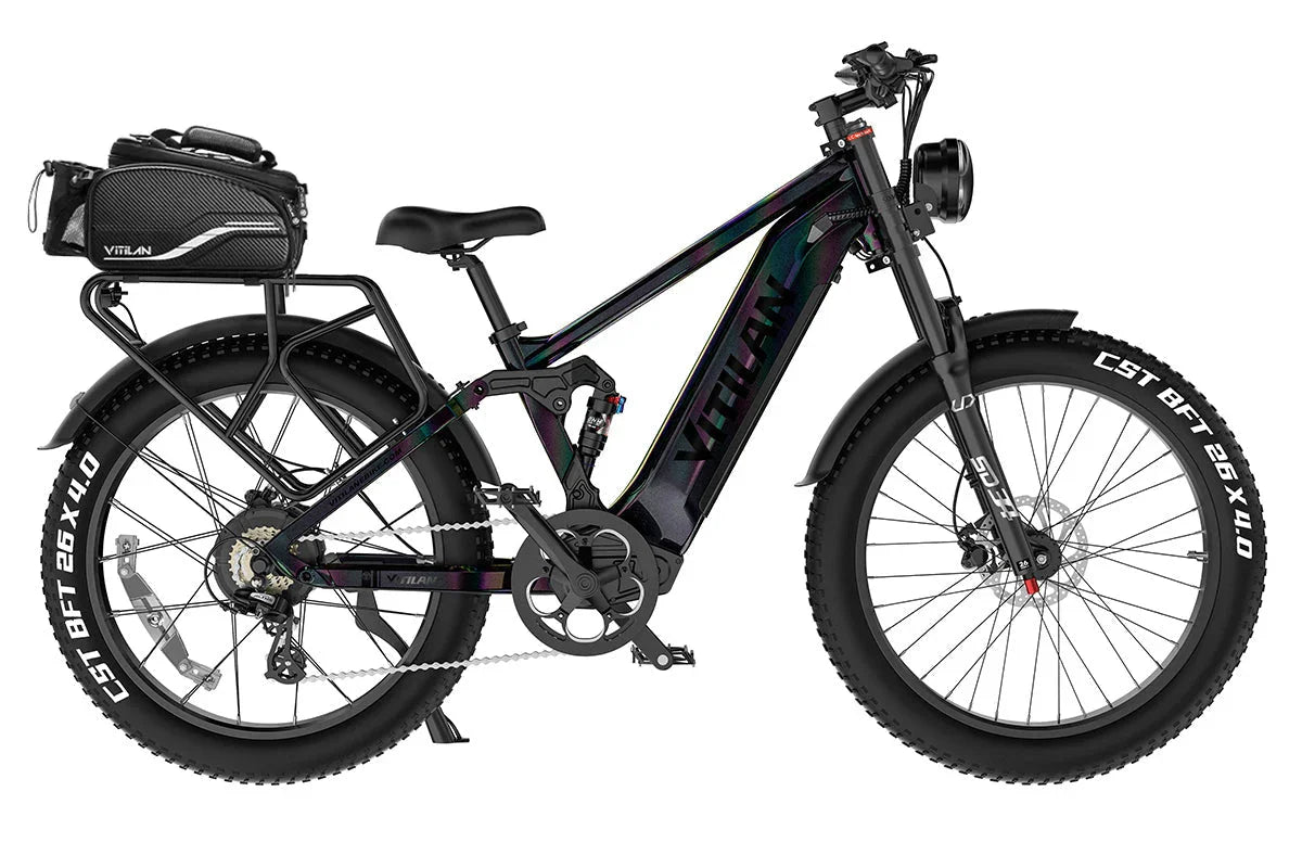 Vitilan T7PRO Full Suspension Mountain E-bike