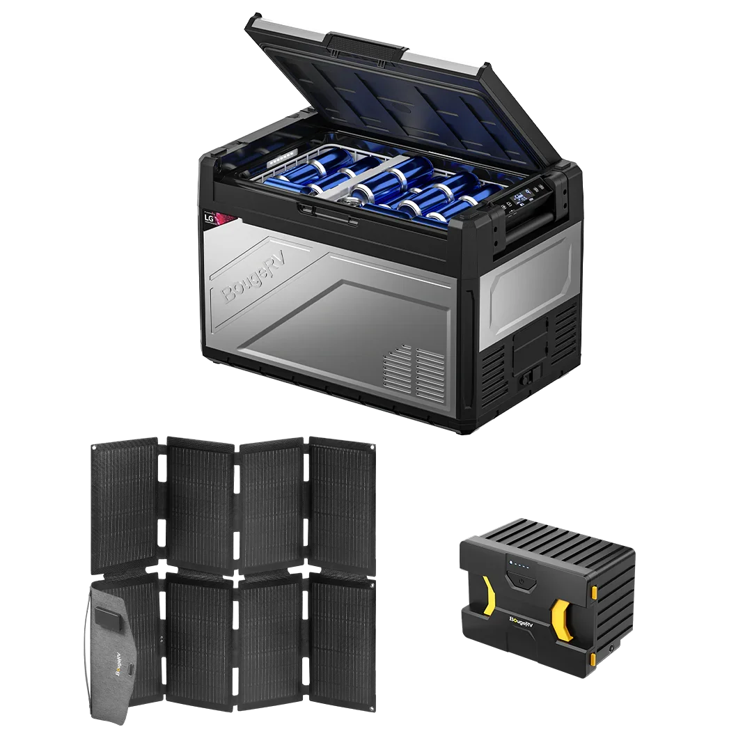 BougeRV Rocky Solar Battery Portable Fridge Kit