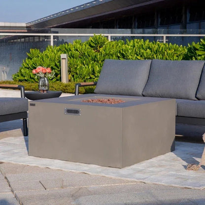 Elementi Rocky Fire Table With Propane Tank Drawer OFG310