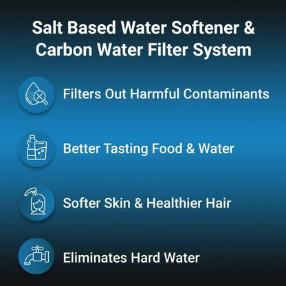 RKIN - Salt Based Water Softener and Whole House Carbon Filter System