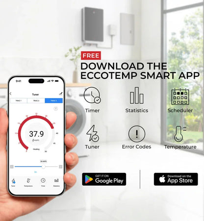 Eccotemp SHiE-27kW SmartHome Adjustable 11-27kW Electric Tankless Water Heater