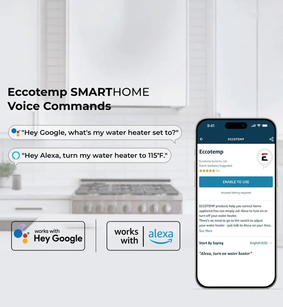 Eccotemp SHiE-27kW SmartHome Adjustable 11-27kW Electric Tankless Water Heater
