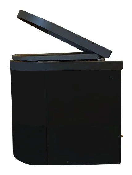 TinyJohn Black - Waterless Incinerating Toilet