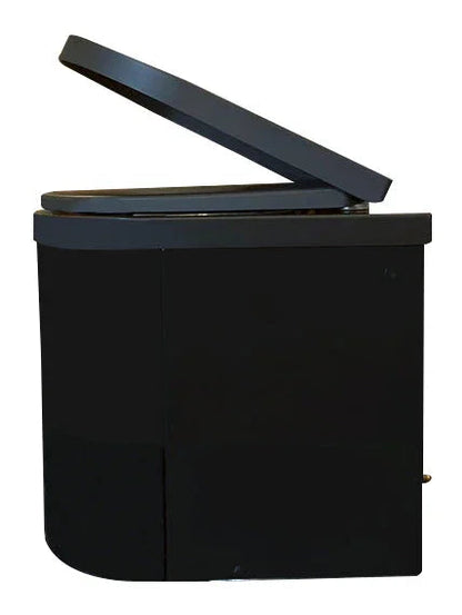 TinyJohn Black - Waterless Incinerating Toilet