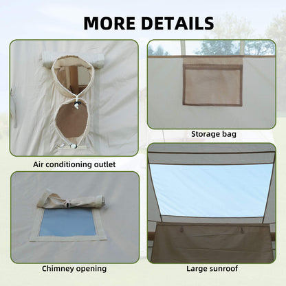 4-Season Outdoor Inflatable Blow Up Camping Tent With Air Pump [4-6 People] (SAK46821)