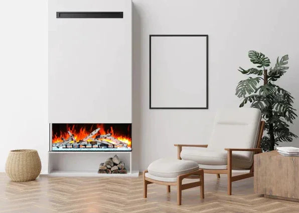 Amantii 55 Inch Tru View Bespoke Built-In Indoor / Outdoor 3 Sided Electric Fireplace