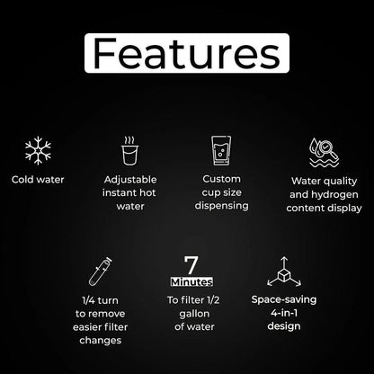 RKIN U1 Space-Saving 4-in-1 Water Filter System