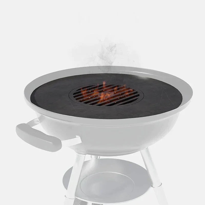 Arteflame 18″ Two-Piece Flat-Top Kit — Fits Weber® Kettle Charcoal Grills (Griddle Ring + Center Grill Grate)